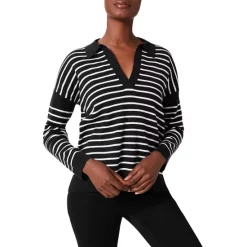 Brand new π HOBBS LONDON Karissa Stripe Sweater Black Ivory π