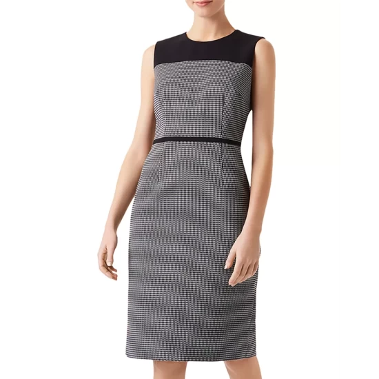 Coupon βοΈ HOBBS LONDON Brianna Sheath π Dress Navy Ivory π₯