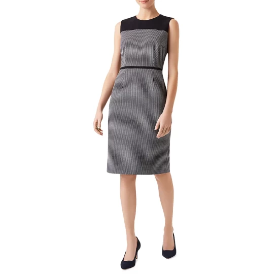 Coupon βοΈ HOBBS LONDON Brianna Sheath π Dress Navy Ivory π₯ - Image 2