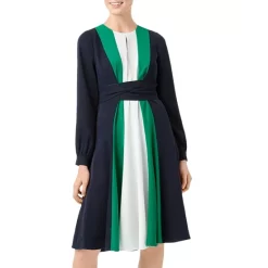 Deals ❤️ HOBBS LONDON Lyla Color-Block Tie-Waist 👗 Dress Navy Multi 🤩