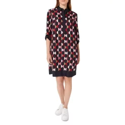 Cheap 🤩 HOBBS LONDON Aubrey Printed Tunic 👗 Dress Navy Multi 🌟
