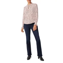 Best Pirce 🛒 HOBBS LONDON Aisha Printed Tie Neck Top Chalk Multi 🧨