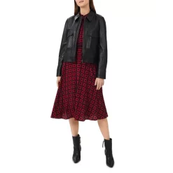 Promo 😍 HOBBS LONDON Elise Leather Jacket Black ✨