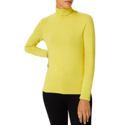 Cheap ⌛ HOBBS LONDON Mischa Turtleneck Top Lemon Yellow 😍