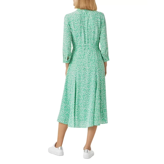 Buy ๐คฉ HOBBS LONDON Frederica Belted ๐ Shirt ๐ Dress Green Multi โญ - Image 2