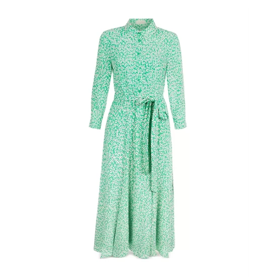 Buy ๐คฉ HOBBS LONDON Frederica Belted ๐ Shirt ๐ Dress Green Multi โญ - Image 4