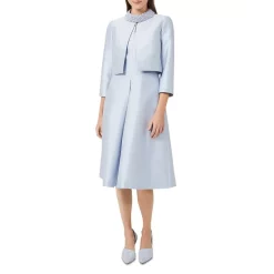 Promo ⌛ HOBBS LONDON Marcella Open Front Jacket Celeste Blue 😉